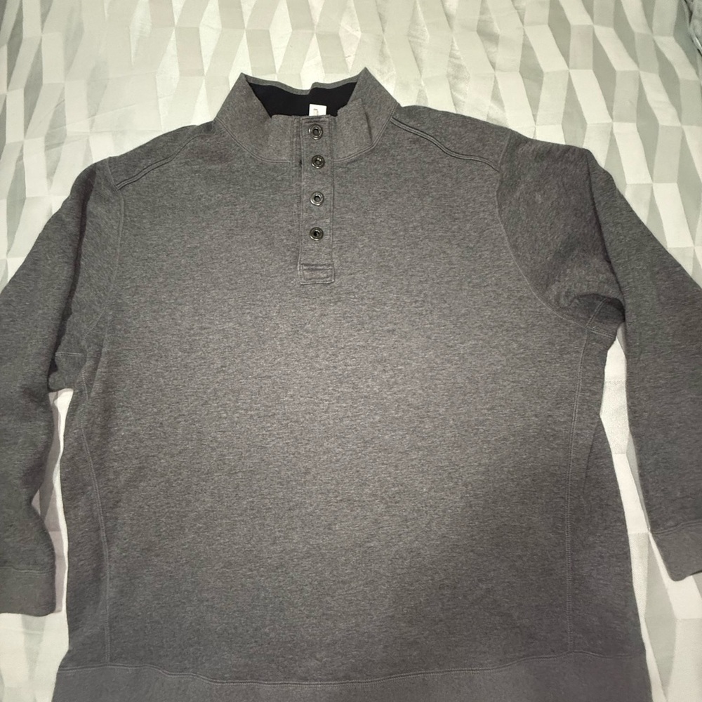 Tommy Bahama Gray Button-Up Shirt